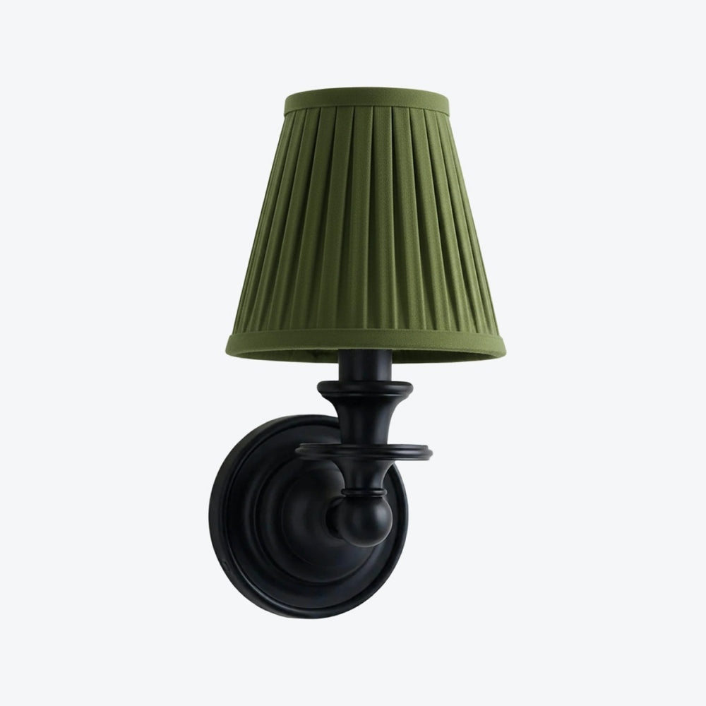 Kalvora Fabric Shade Wall Sconce - Stylish Accent Lighting for Bedroom & Hallway