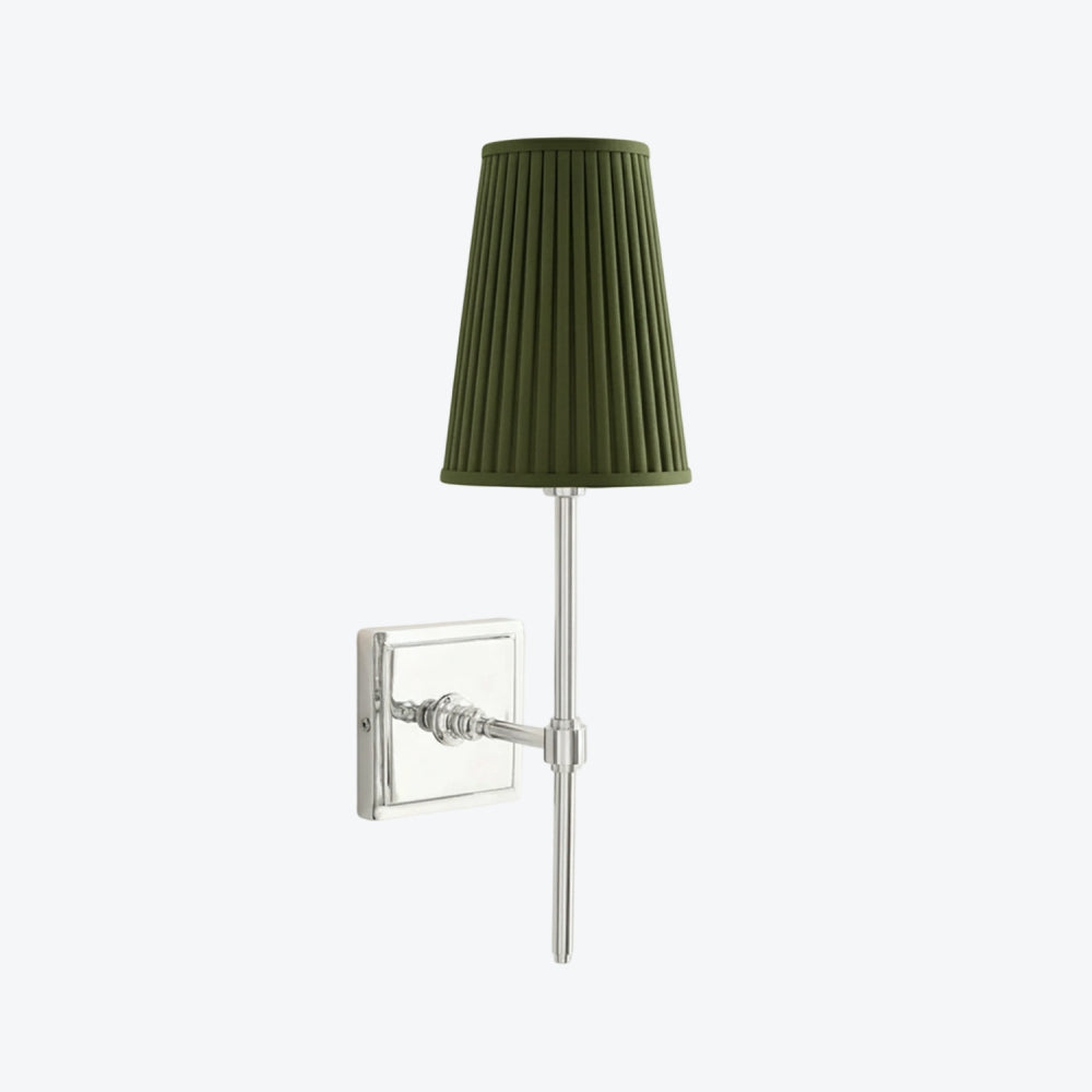 Derlina White Linen Shades Wall Lamp – Retro Metal Multi-Head Lighting Fixture