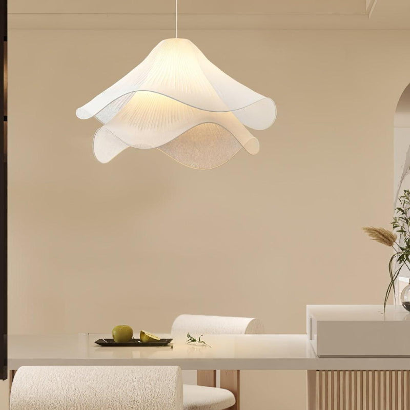 Creative Design Wavy Fabric Pendant Light