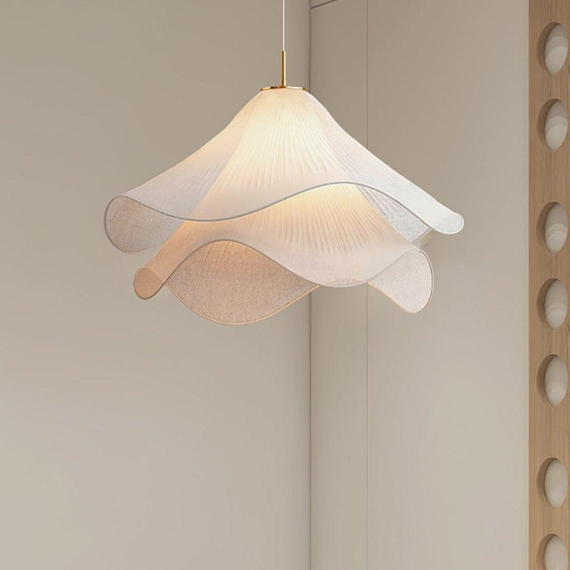 Creative Design Wavy Fabric Pendant Light