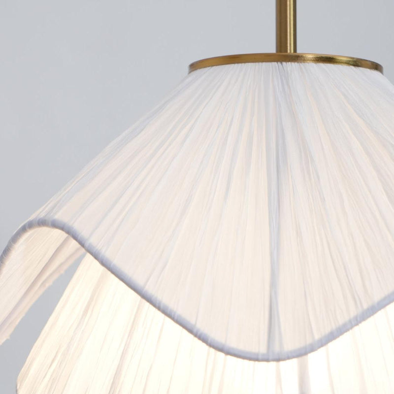 Creative Design Wavy Fabric Pendant Light