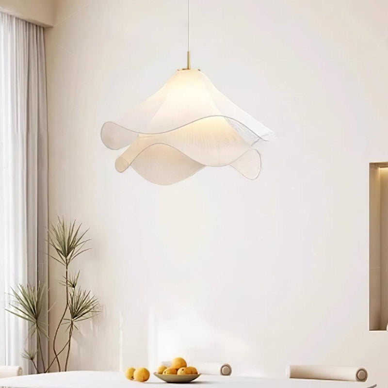 Creative Design Wavy Fabric Pendant Light