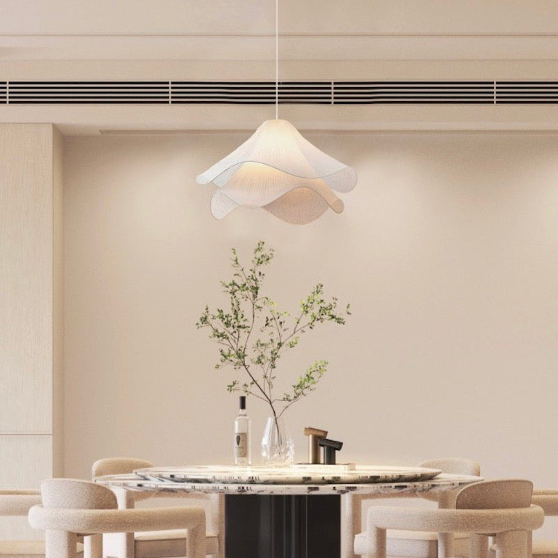 Creative Design Wavy Fabric Pendant Light