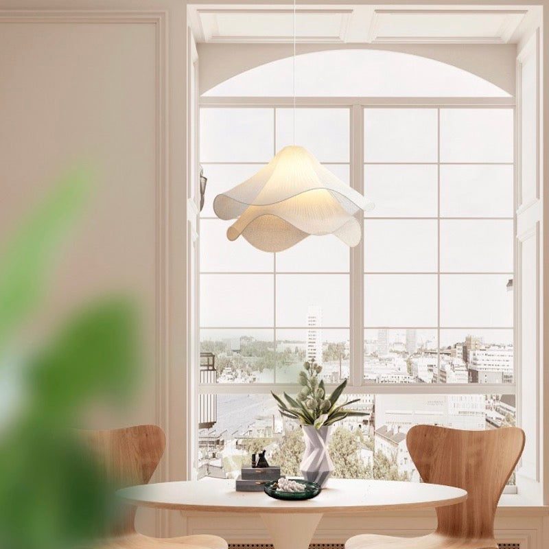 Creative Design Wavy Fabric Pendant Light