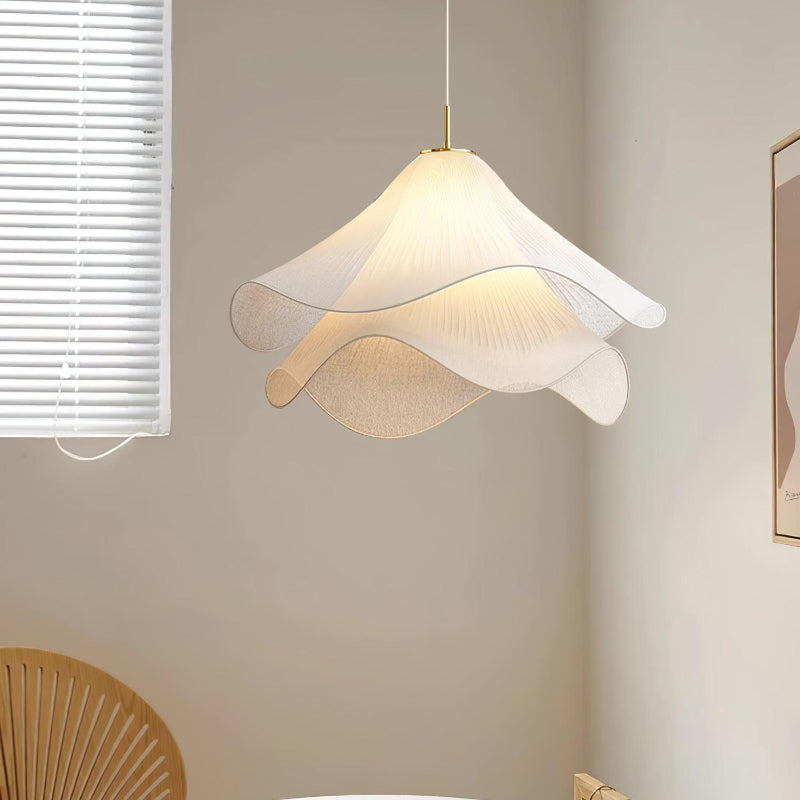 Creative Design Wavy Fabric Pendant Light