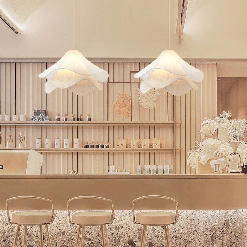 Creative Design Wavy Fabric Pendant Light