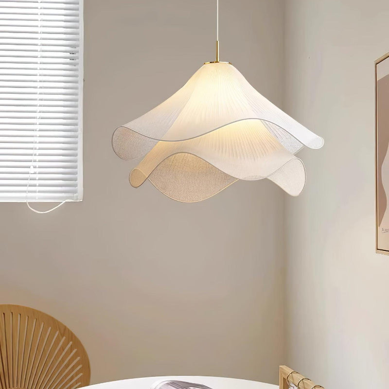 Creative Design Wavy Fabric Pendant Light