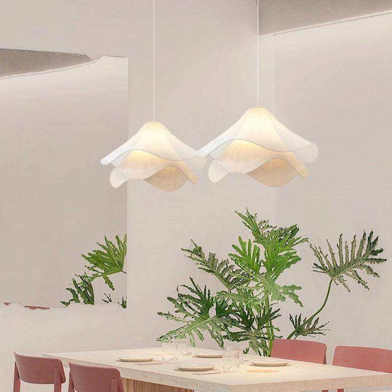 Creative Design Wavy Fabric Pendant Light