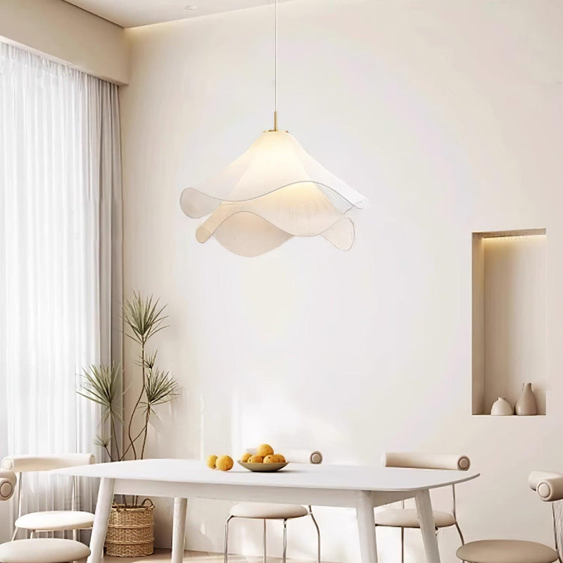 Creative Design Wavy Fabric Pendant Light
