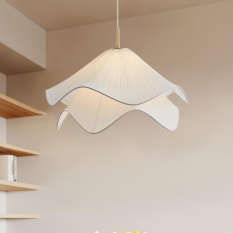Creative Design Wavy Fabric Pendant Light