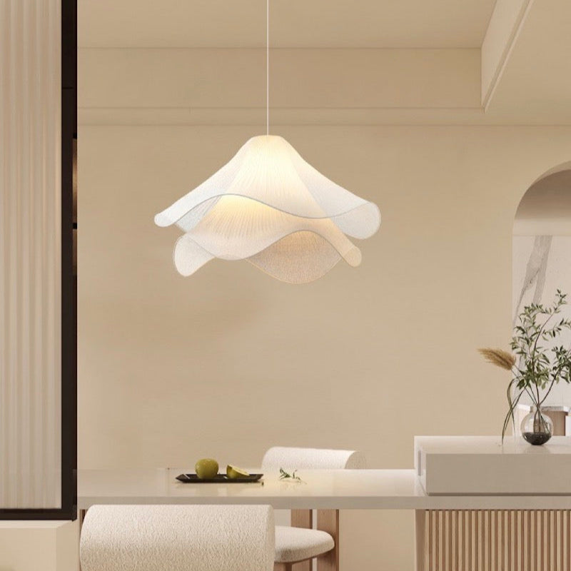 Creative Design Wavy Fabric Pendant Light