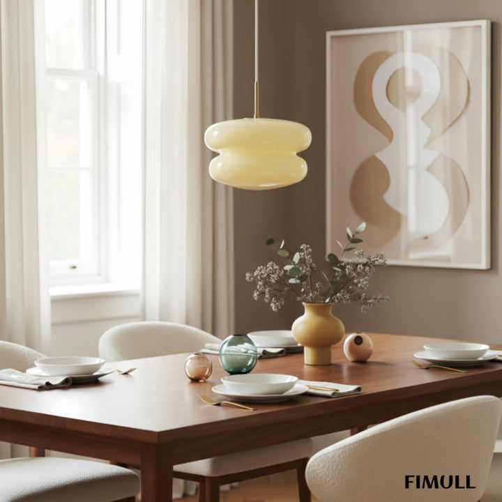 Orra Opal Glass Elegance Pendant Lamp - Modern Pendant Lamp for Dining and Living Areas