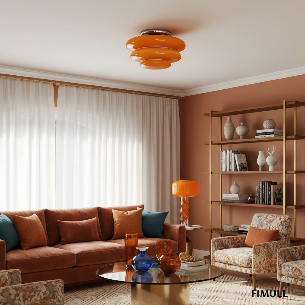 Cirren Contemporary Geometric Ceiling Lamp with Layered Rings - Stylish Modern Lighting for Dining Room