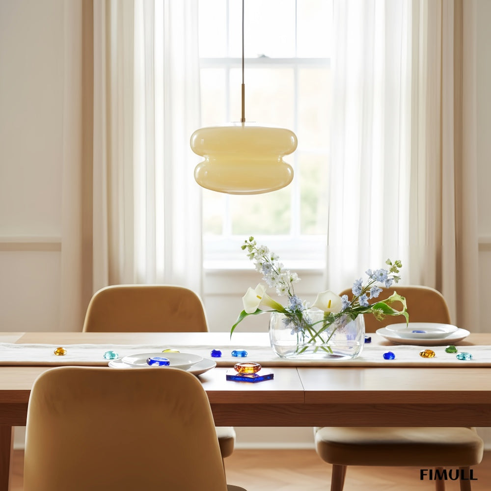 Orra Opal Glass Elegance Pendant Lamp - Modern Pendant Lamp for Dining and Living Areas