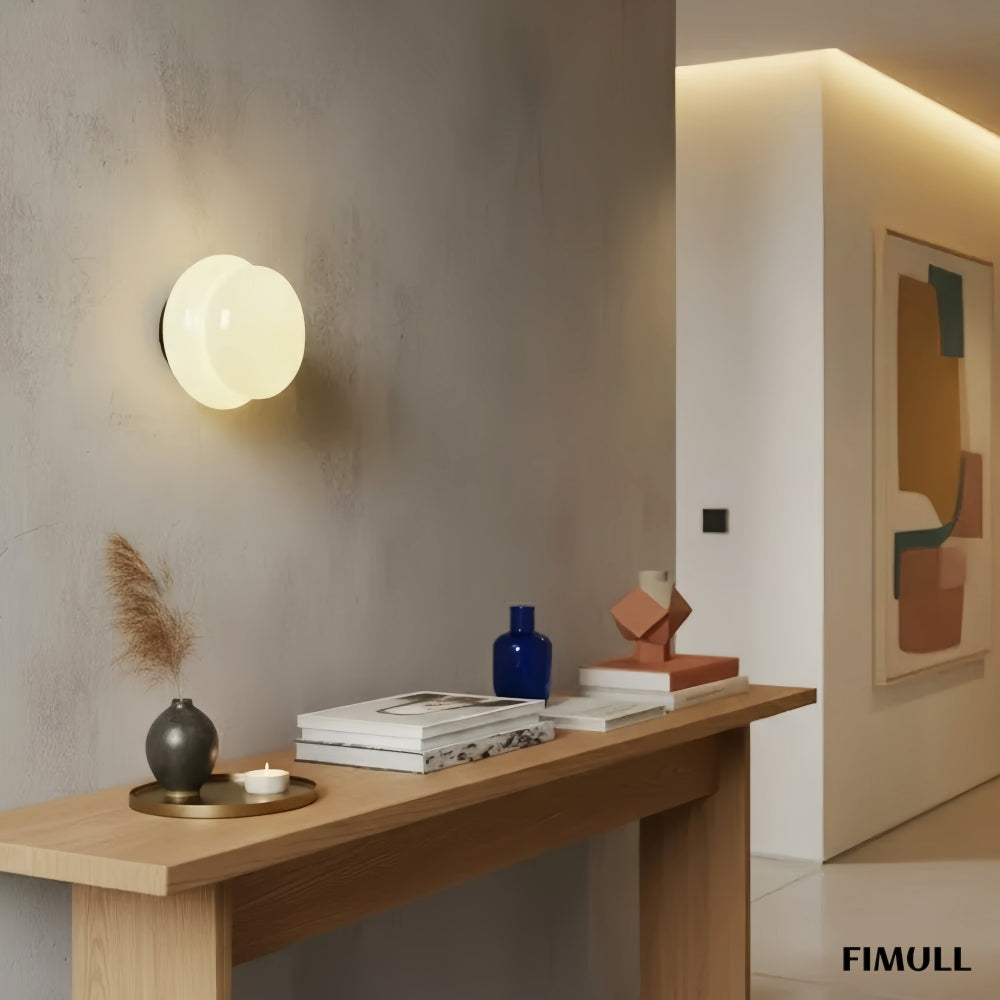 Orra Colorful Opal Glass Wall Lamp - Modern Decorative Wall Sconce for Living Areas