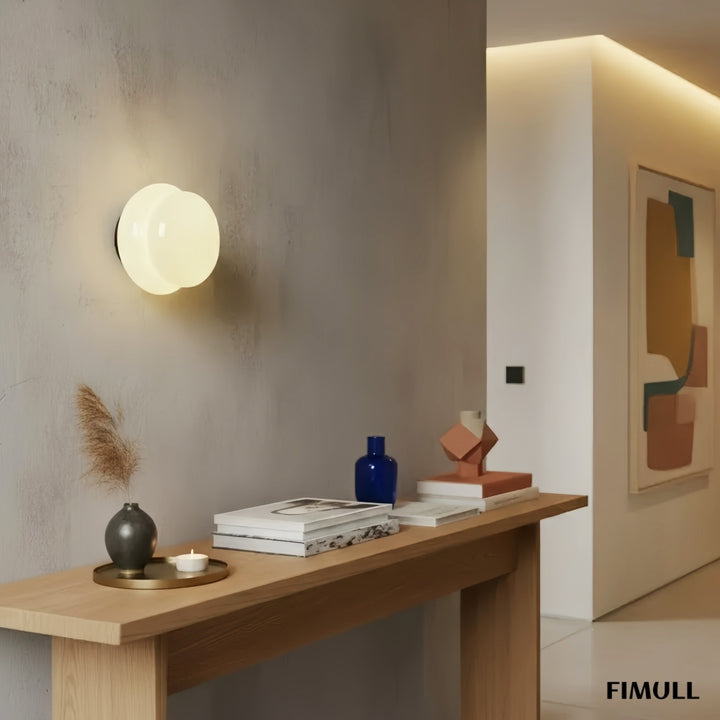 Orra Colorful Opal Glass Wall Lamp - Modern Decorative Wall Sconce for Living Areas