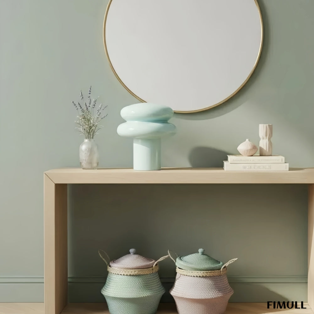 Orra Decorative Opal Table Lamp - Minimalist Bauhaus Desk Side Table Light