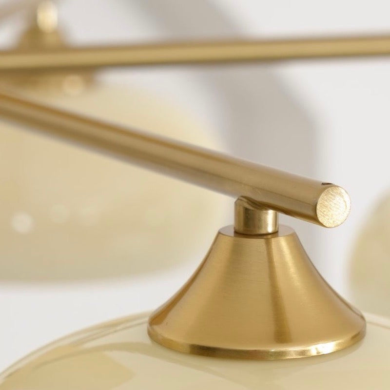 Glass Multi-Light Rustic Log Medieval Chandelier