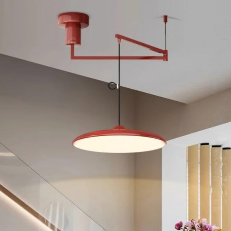 Minimalist Adjustable Swing Arm Pendant Light For Dining Room