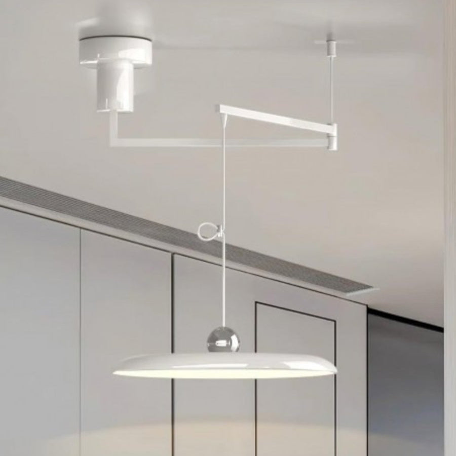 Minimalistische verstellbare Pendelleuchte mit Schwenkarm für Esszimmer