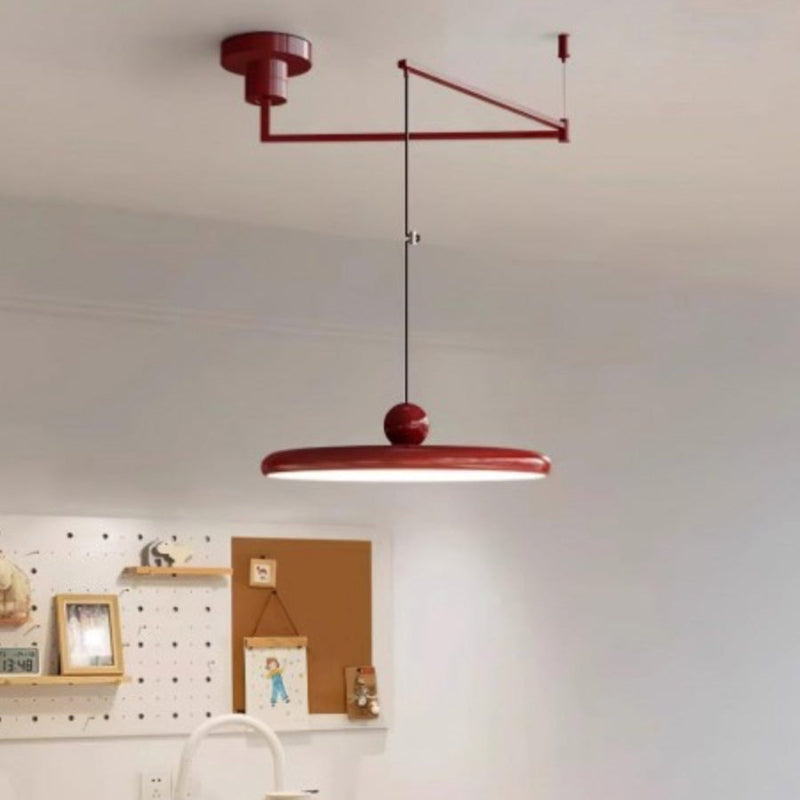 Minimalist Adjustable Swing Arm Pendant Light For Dining Room