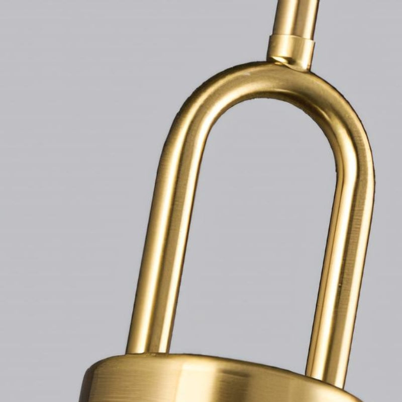 Glass Hollow Bottle Modern Brass Pendant Light