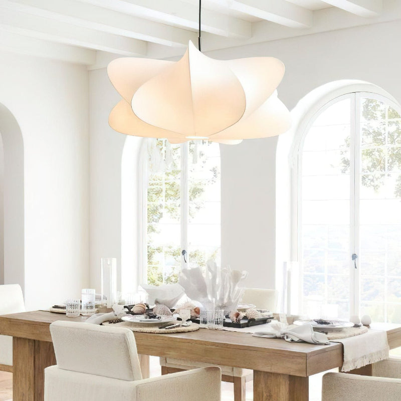 Modern Cloud Silk Drum Pendant Light