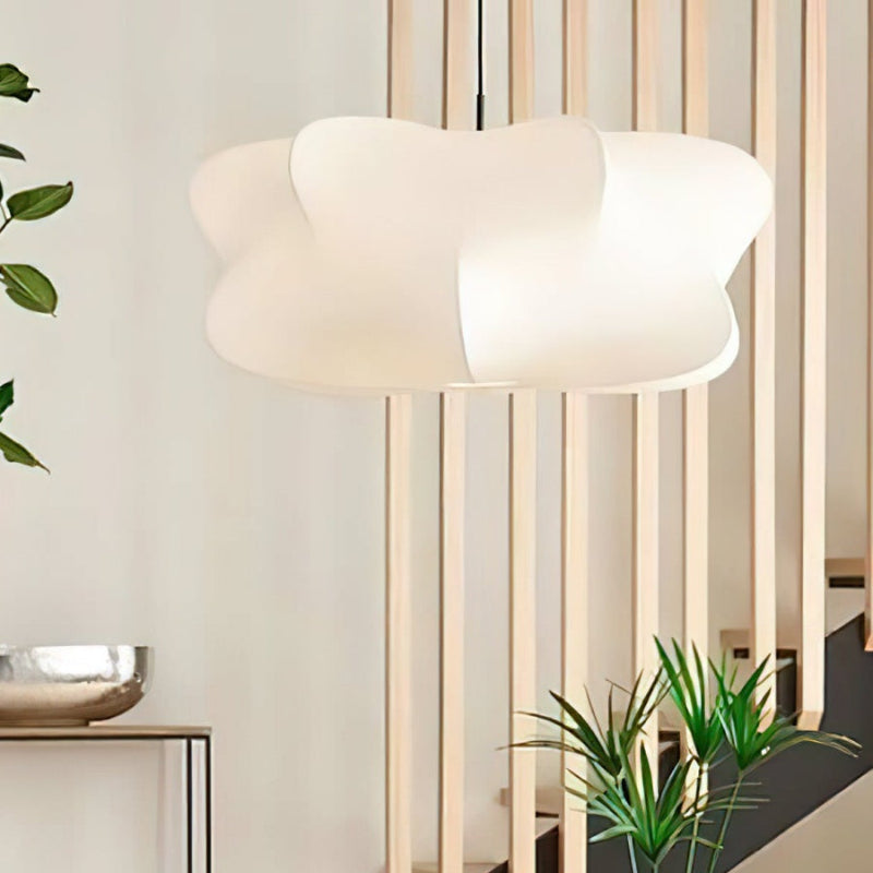 Modern Cloud Silk Drum Pendant Light