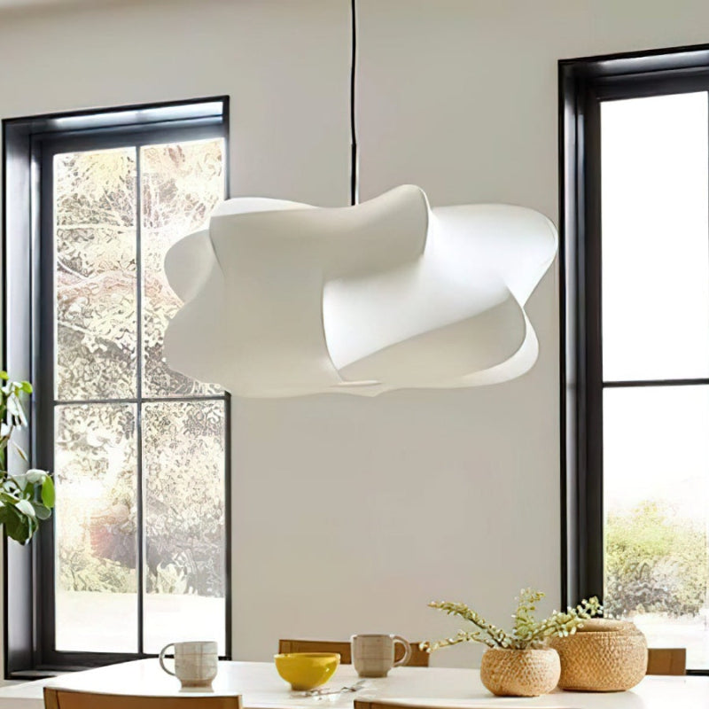 Modern Cloud Silk Drum Pendant Light