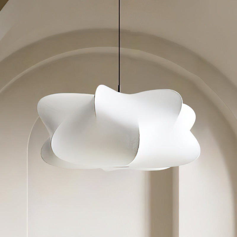 Modern Cloud Silk Drum Pendant Light