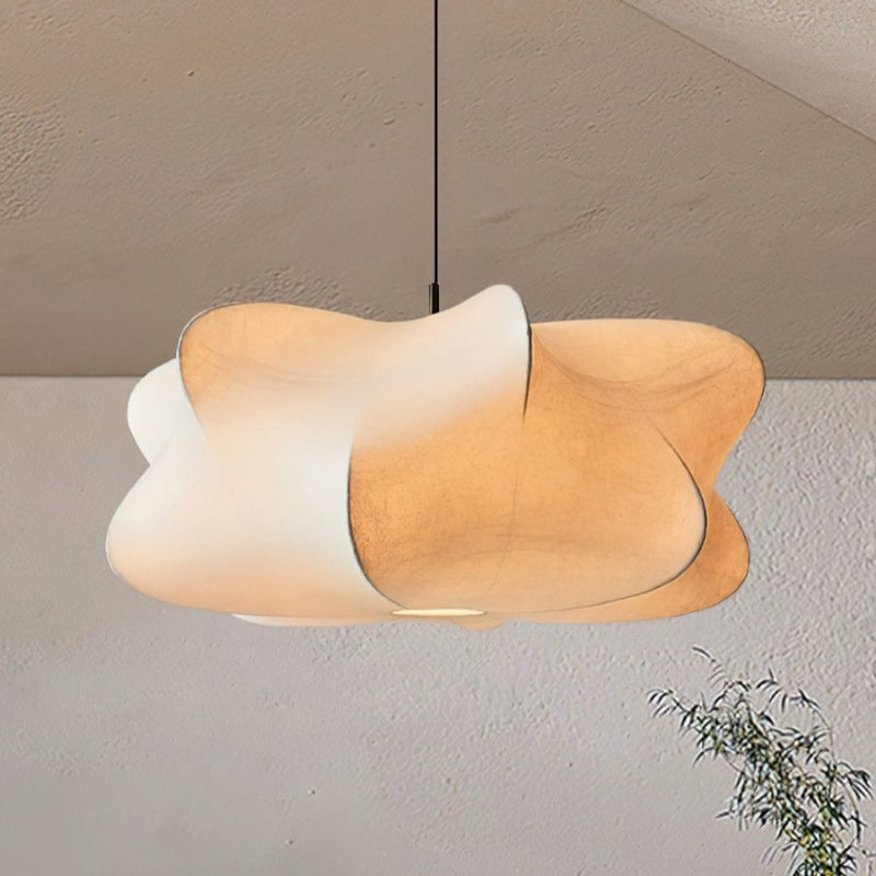 Modern Cloud Silk Drum Pendant Light