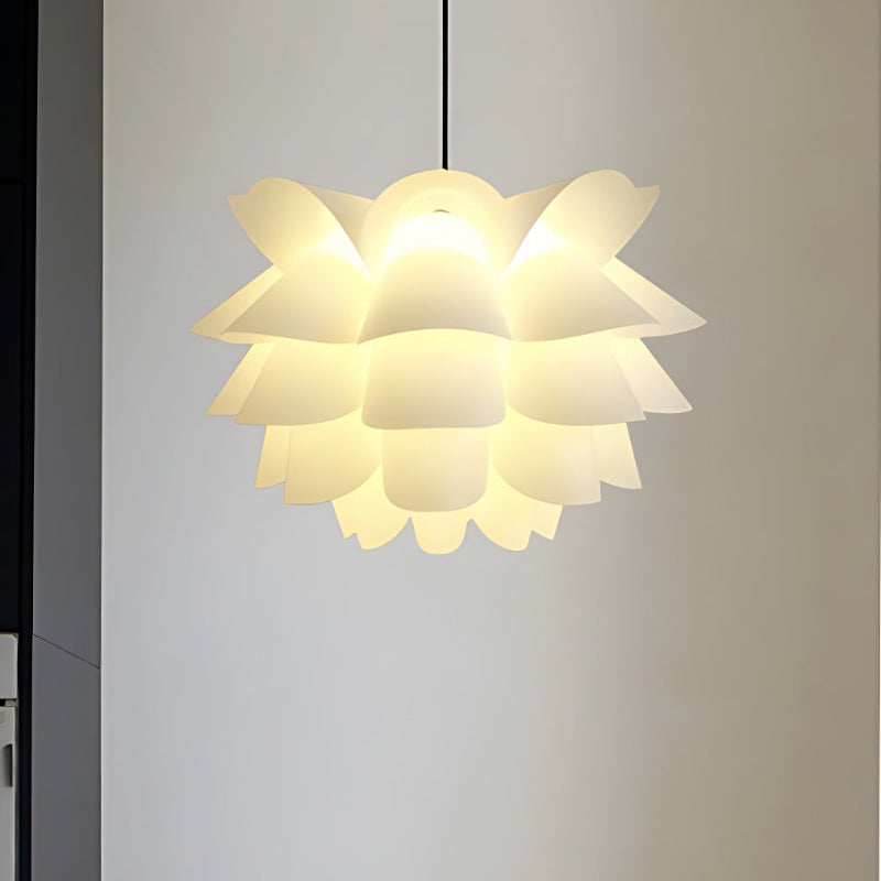 Moderne Lotus Art Deco Acryl Pendelleuchte