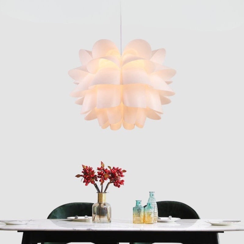 Moderne Lotus Art Deco Acryl Pendelleuchte