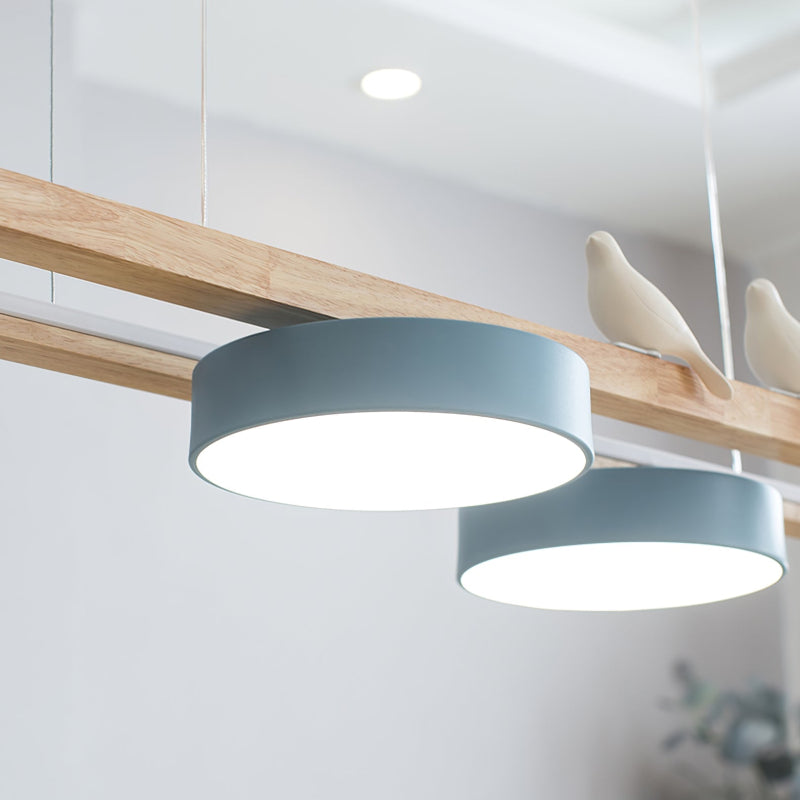 Nordic Nature Bird 4-Light Wood Pendant Light