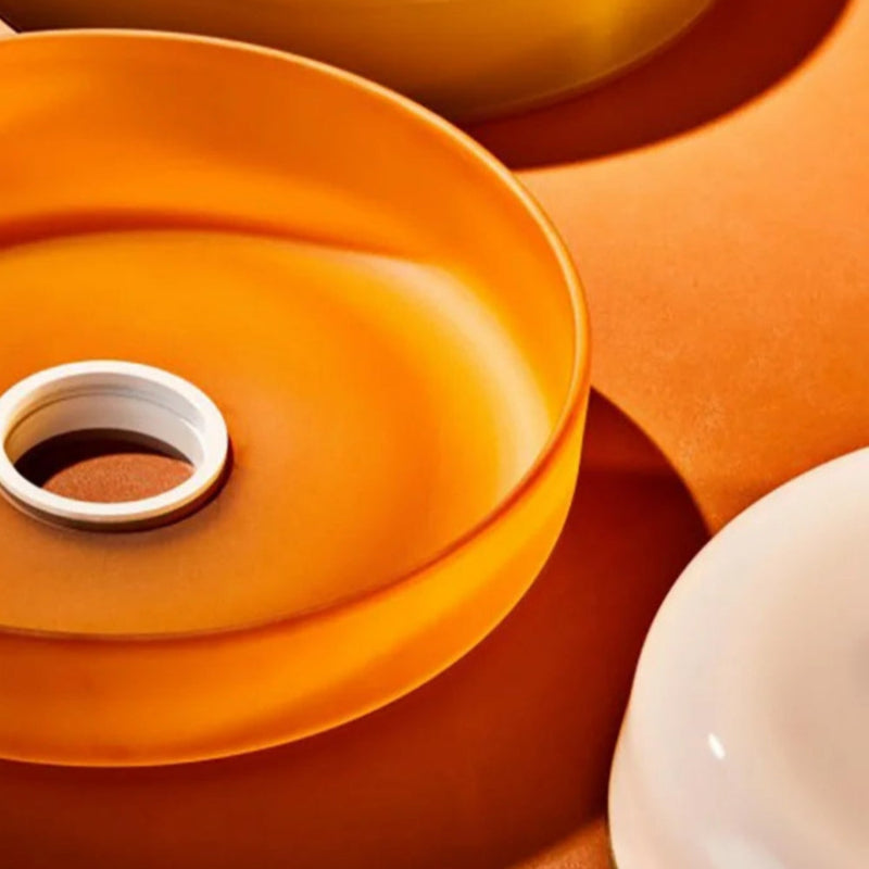 Modern Disc Morandi Colorful Glass Pendant Light