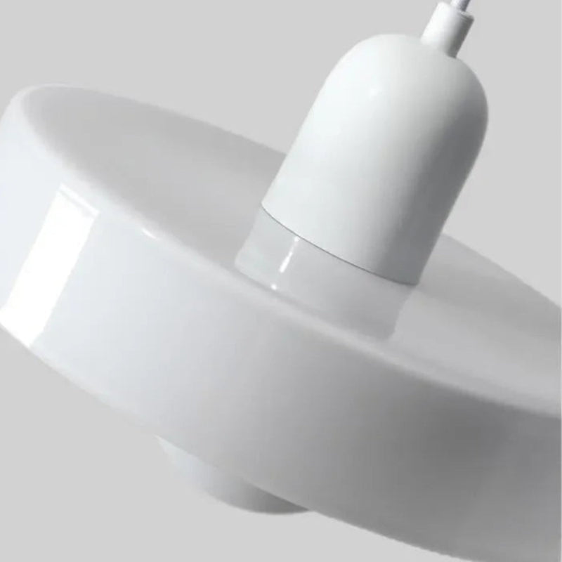 Modern Disc Morandi Colorful Glass Pendant Light