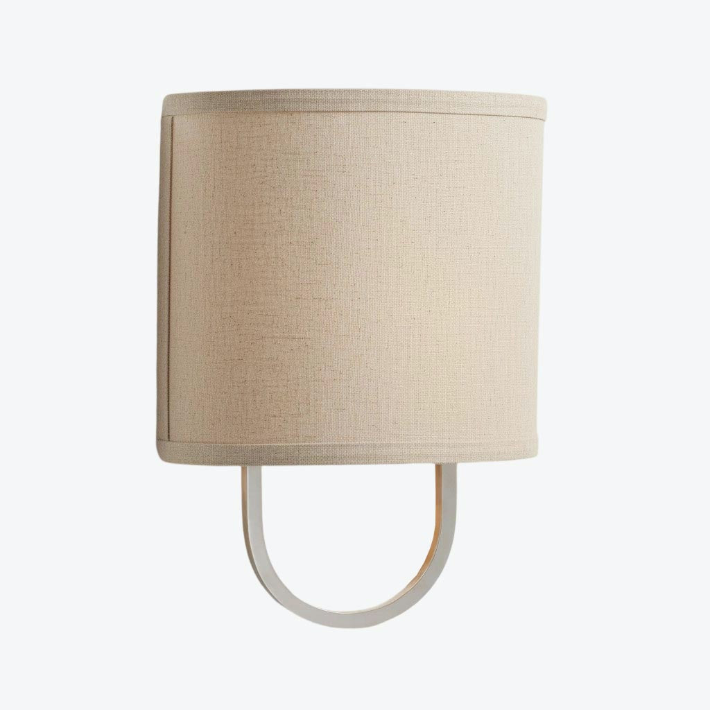 Nolvara Elegant Wall Light Featuring Soft Shade and Metal Arm