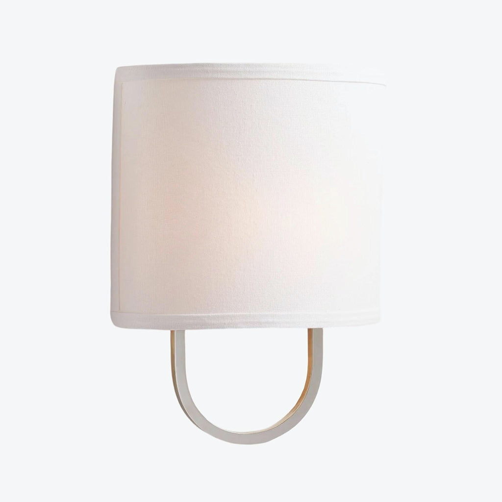 Nolvara Elegant Wall Light Featuring Soft Shade and Metal Arm