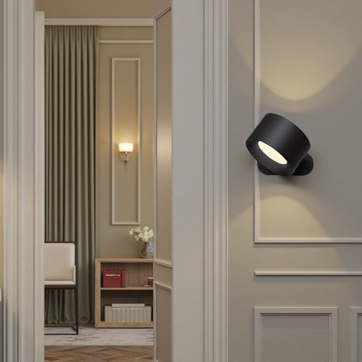 Rotatable USB Charging Industrial Wall Lamp