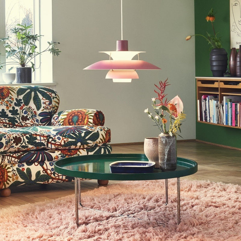 Dänische Pendelleuchte aus Metall – Klassische mehrschichtige Lampenschirmlampe fürs Schlafzimmer