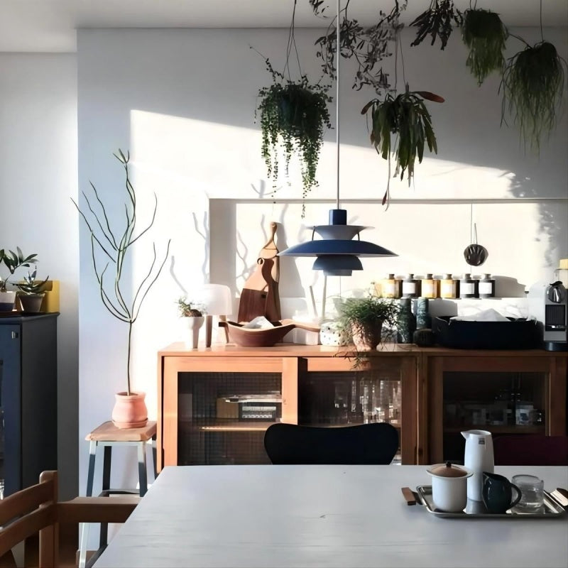 Danish Metal Pendant Light - Classic Multilayer Shade Lamp for Bedroom