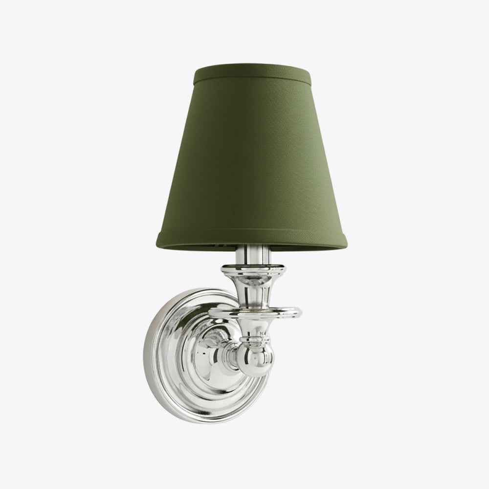 Kalvora Fabric Shade Wall Sconce - Stylish Accent Lighting for Bedroom & Hallway