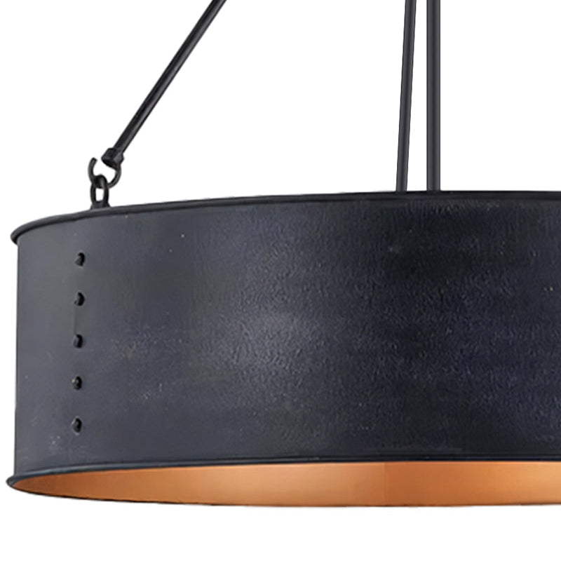 Industrial Cage Drum Pendant Light For Dinning Room