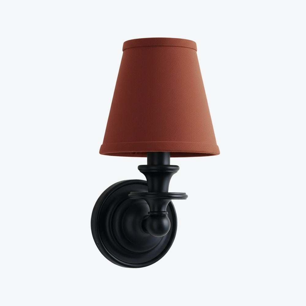 Kalvora Fabric Shade Wall Sconce - Stylish Accent Lighting for Bedroom & Hallway