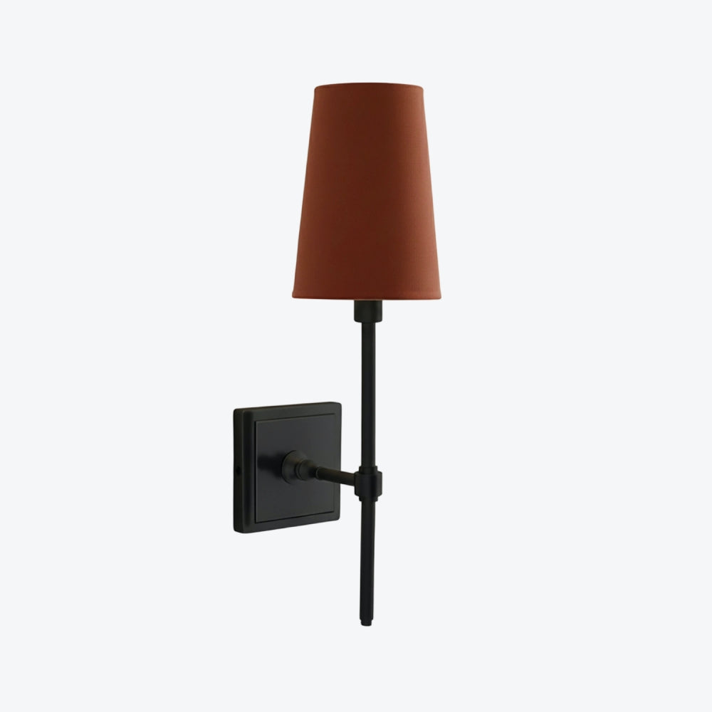 Derlina White Linen Shades Wall Lamp – Retro Metal Multi-Head Lighting Fixture