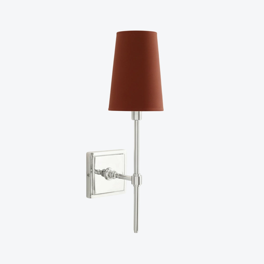 Derlina White Linen Shades Wall Lamp – Retro Metal Multi-Head Lighting Fixture