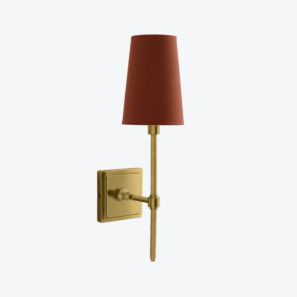 Derlina White Linen Shades Wall Lamp – Retro Metal Multi-Head Lighting Fixture