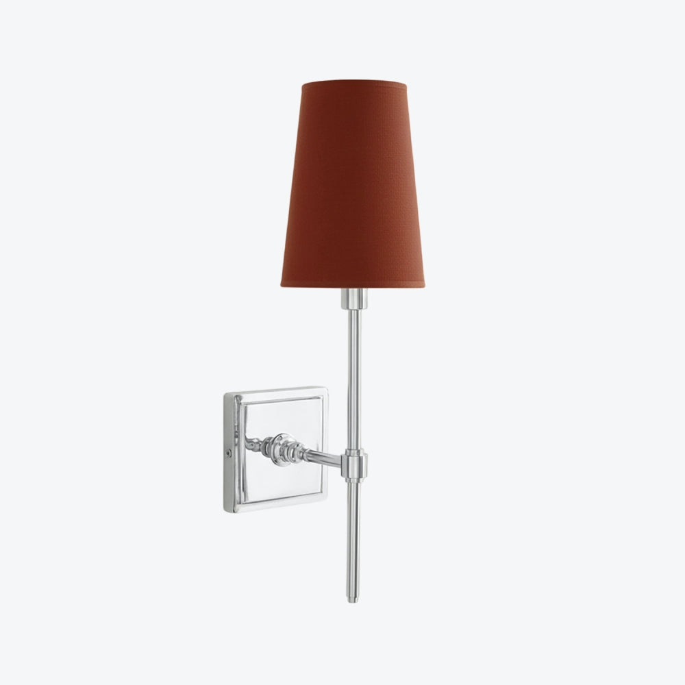 Derlina White Linen Shades Wall Lamp – Retro Metal Multi-Head Lighting Fixture