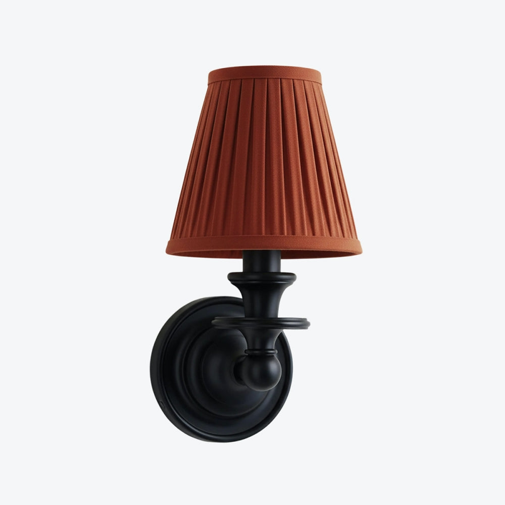 Kalvora Fabric Shade Wall Sconce - Stylish Accent Lighting for Bedroom & Hallway