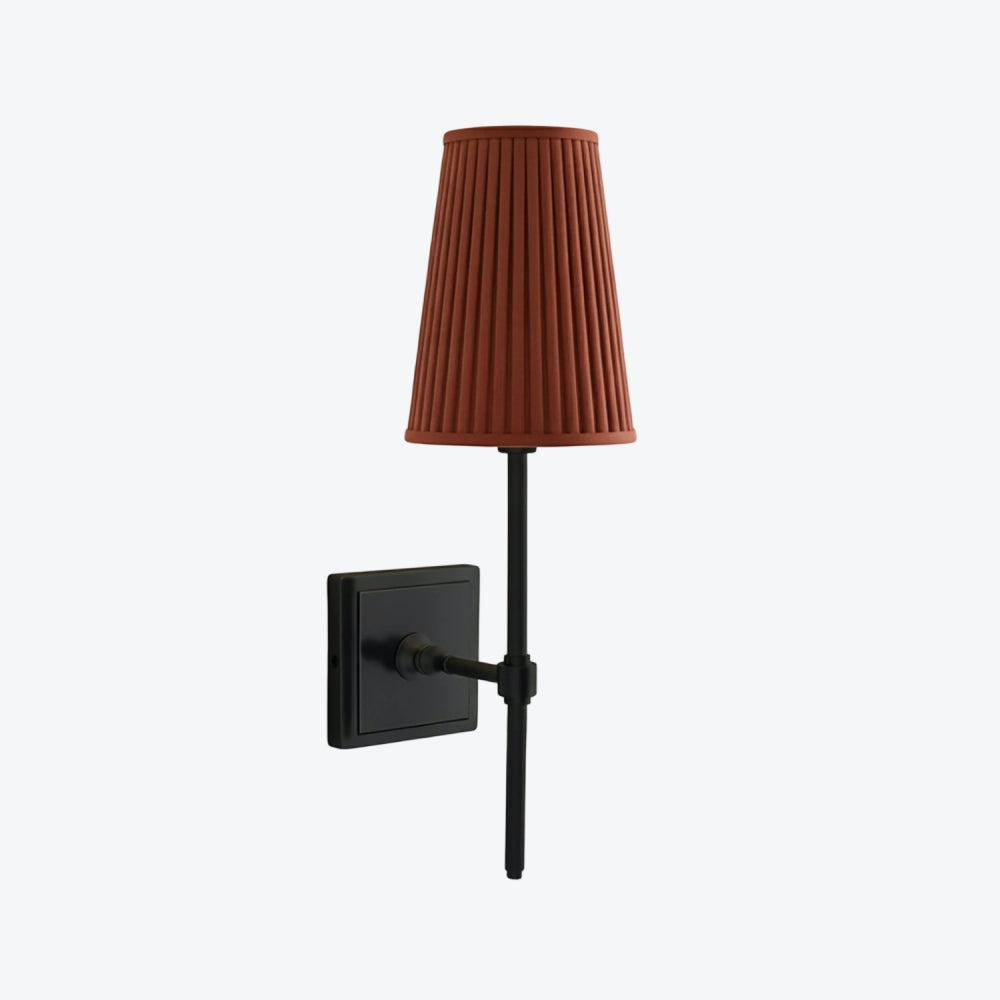 Derlina White Linen Shades Wall Lamp – Retro Metal Multi-Head Lighting Fixture